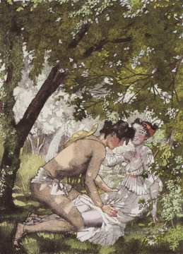 Konstantin Somov Werke - Illustration zum Roman daphnis und chloe 2 Konstantin Somov